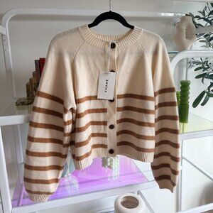 Frame Breton Stripe Cardigan NWT